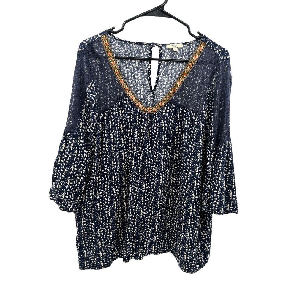 Kori America anthropology, long sleeve boho top